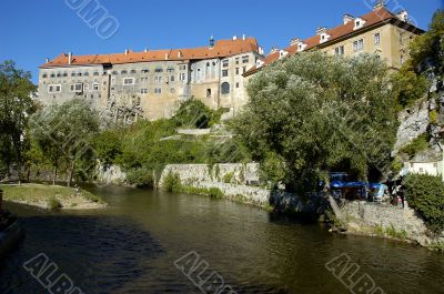 Old castle in Cesky Krumlov