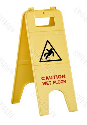 Wet floor sign