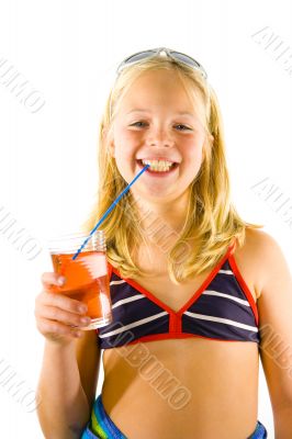 Young girl on the beach