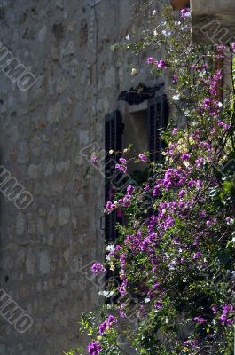 Window in the medieval house