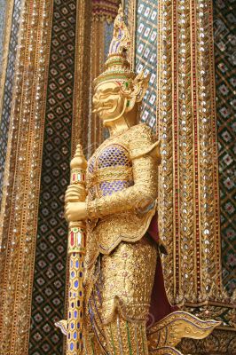 Thai guardian statue