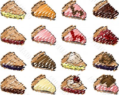 Pies illustration