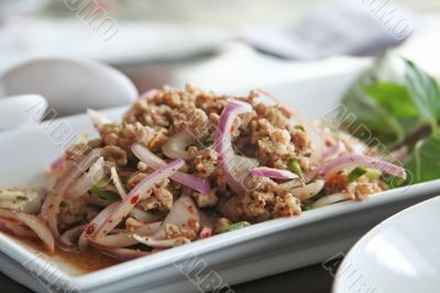 Thai pork dish