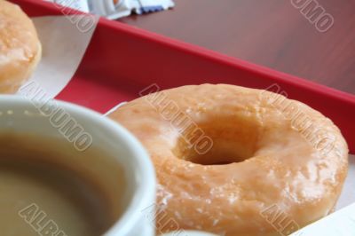 Donut and coffee