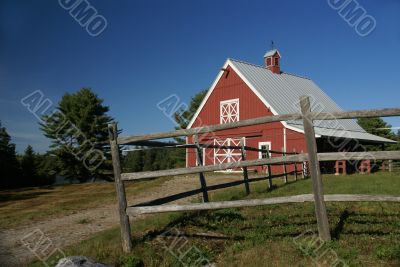 New England red barn