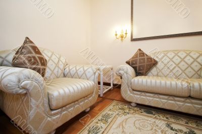 armchair and sofa