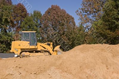 Bulldozer on Dirt