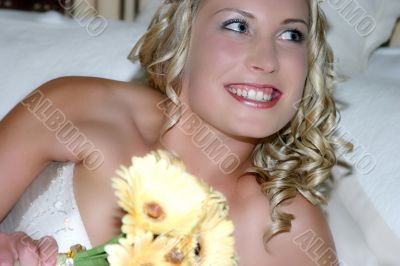 Bride smiling Bride smiling