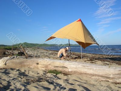 Camp at the beach