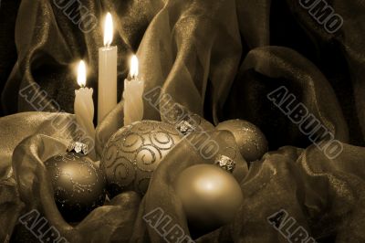 Christmas Candles &amp; Baubles