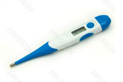 Digital medical thermometer isolated