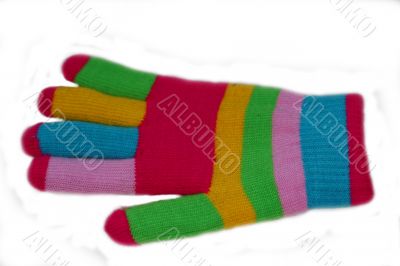 Multi-coloured glove