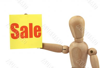 wooden figure with sale