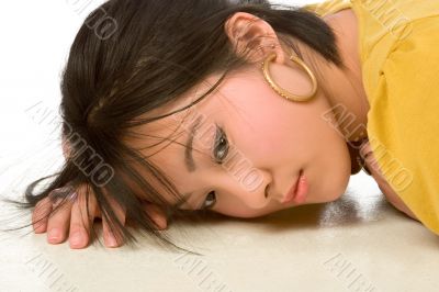 Dreamy Chinese woman