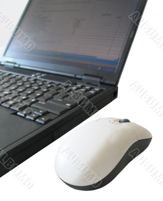 Laptop and Mouse