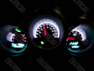 Speedometer car interior Speedometer car interior