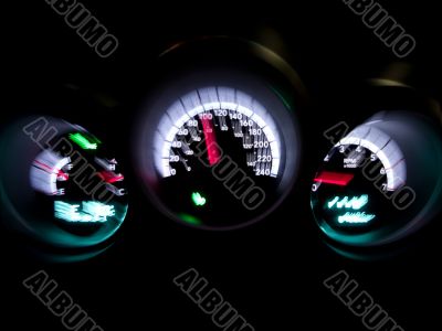 Speedometer car interior