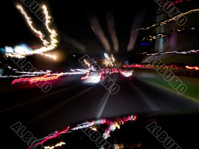 Blurred city ride. Blurred city ride.