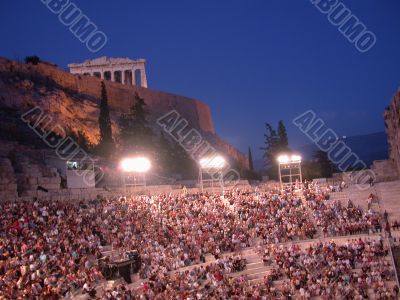 Herodes Atticus theater with Acropolis