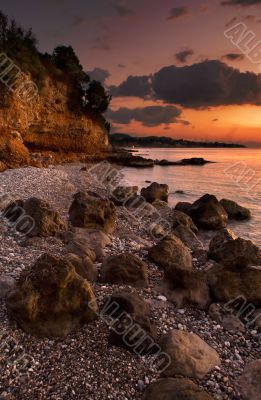 The beach in Kalamata