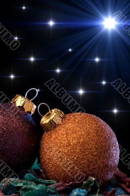 Christmas ornaments and stars Christmas ornaments and stars