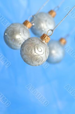 Christmas Ornaments / Balls / Selective focus / with copy space