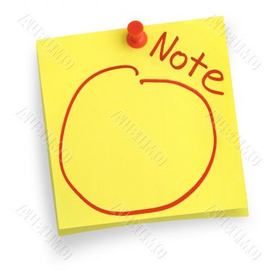 two adhesive notes