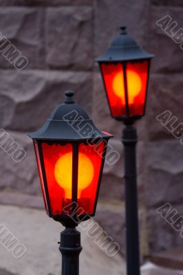 Two decorative lanterns