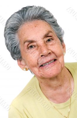 beautiful elderly woman