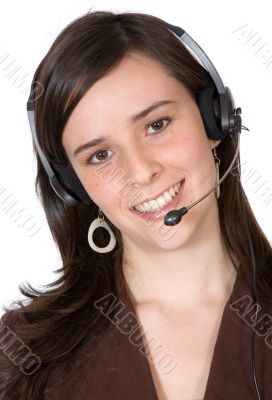 Beautiful Customer Support Girl Beautiful Customer Support Girl