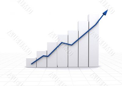 business statistics - white graph