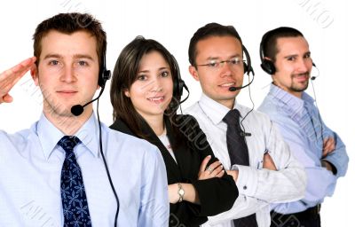 business customer service team