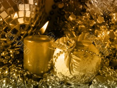 golden Christmas golden Christmas