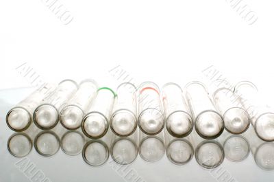 chemistry tubes line