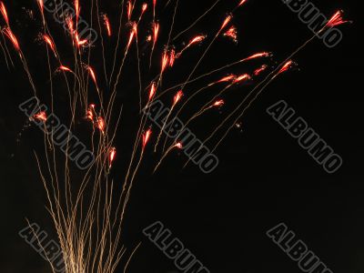 Fireworks like grass stems Fireworks like grass stems