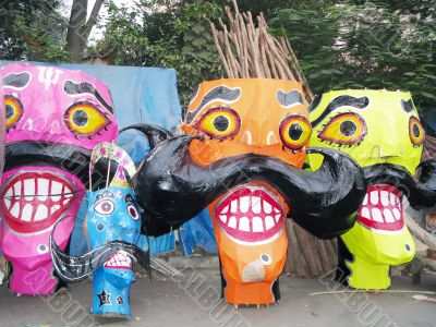 Ravana preparation on Dussehra