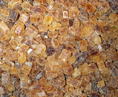 Brown sugar crystals