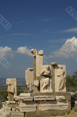 ancient ruins in Ephesus