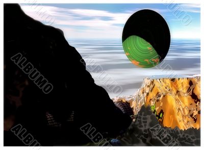 in the shadow of Mount