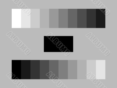 grey calibration test bars