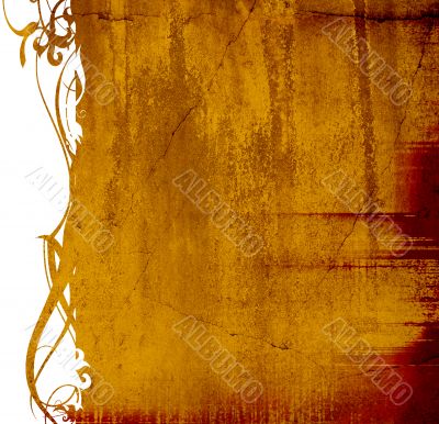 Detailed textured grunge background/frame