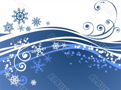 blue ornate background