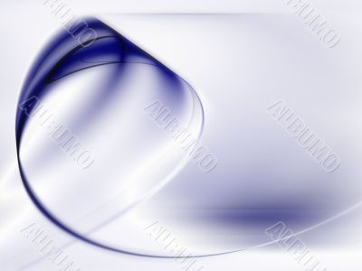 Fractal Abstract Background - Blue curling