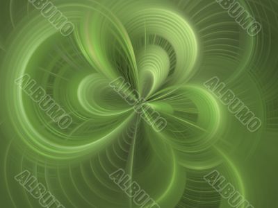 Digital Abstract Background - Woven green