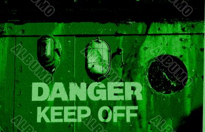 danger keep off night vision