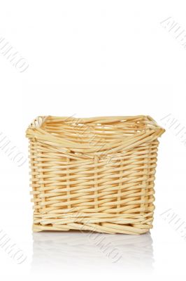 Empty wicker basket