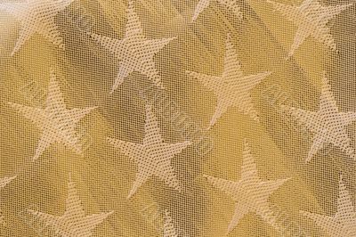 Pattern of a golden christmas tissue