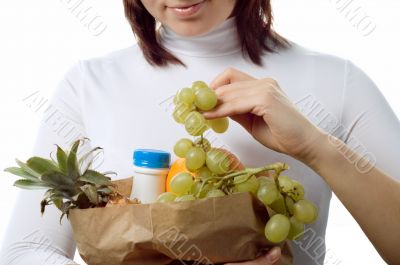 Girl with purchases