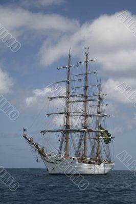 White Sail Ship