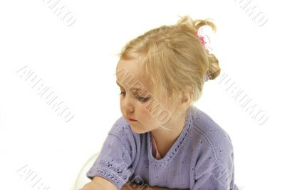 toddler girl playing